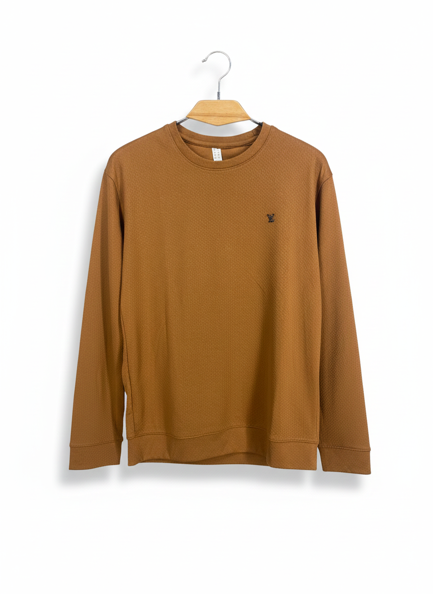 Premium Textured Off-White Sweatshirt